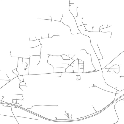 ROAD MAP OF HANOVER, OHIO BY MAPBAKES