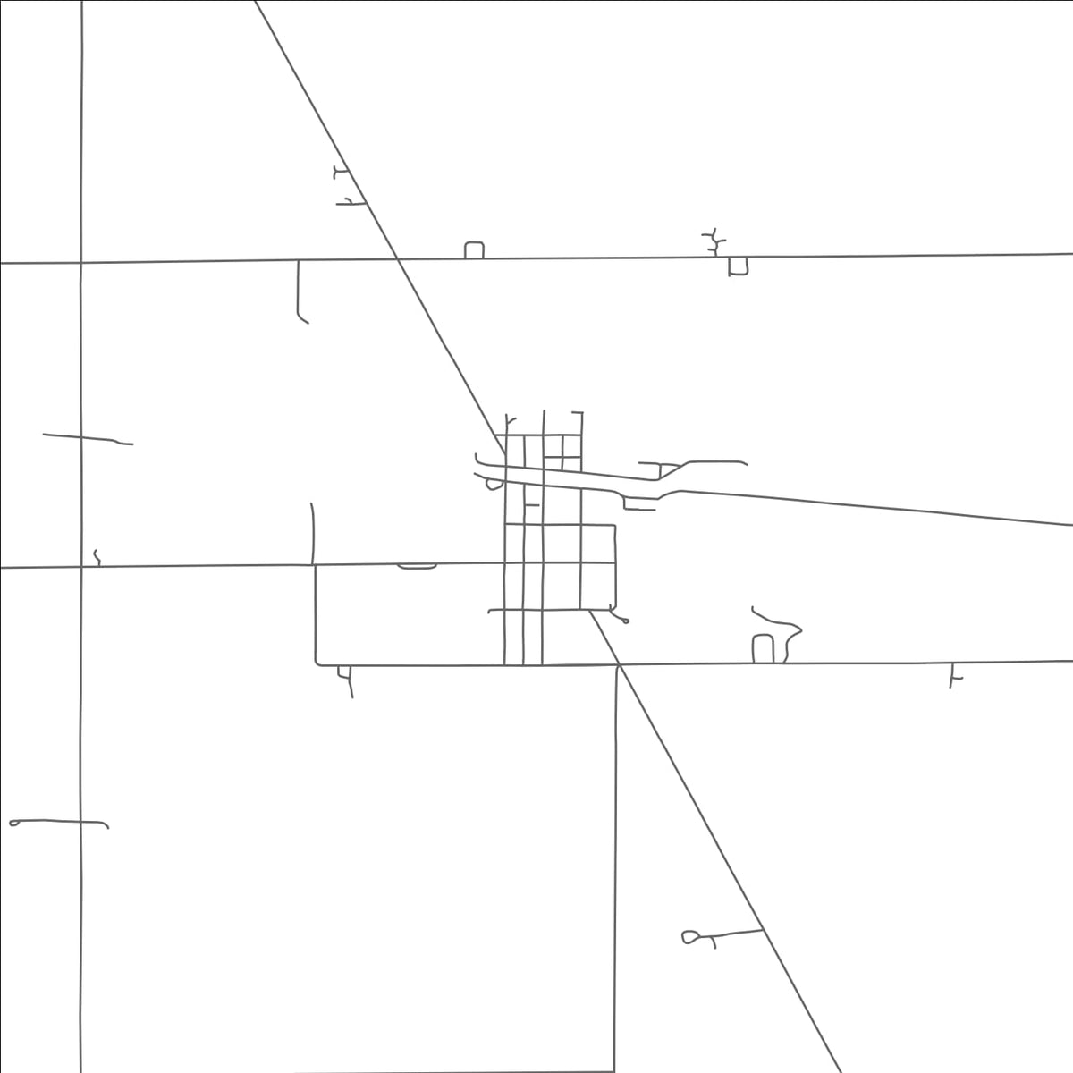 ROAD MAP OF HARROD, OHIO BY MAPBAKES