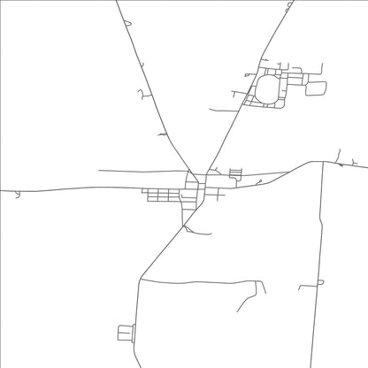 ROAD MAP OF HARTFORD, OHIO BY MAPBAKES