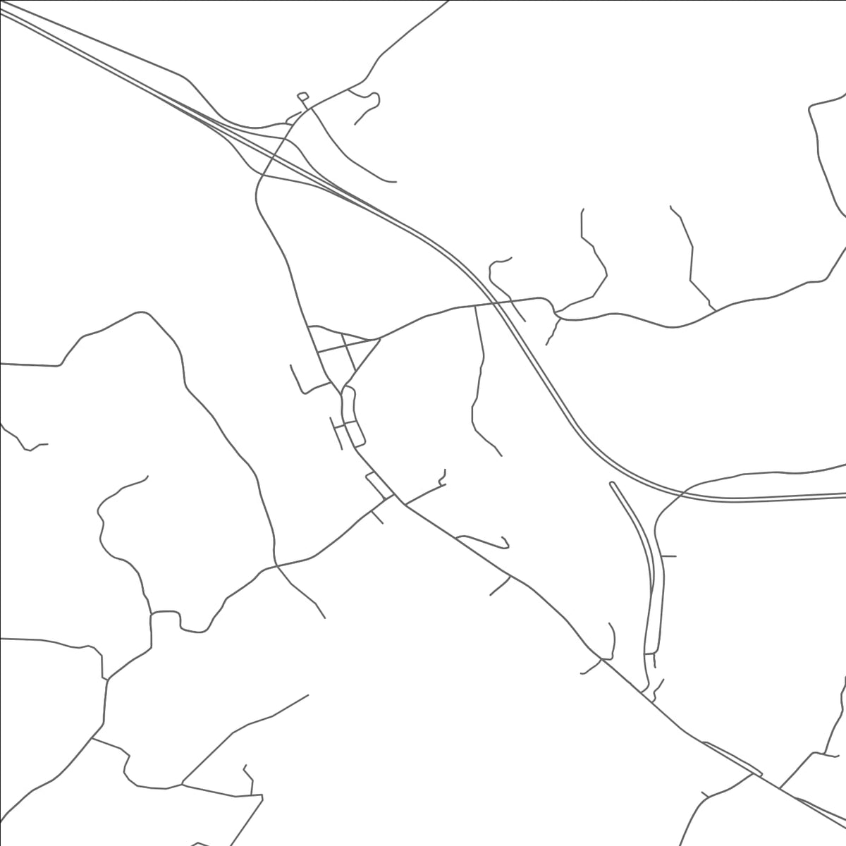 ROAD MAP OF HAYDENVILLE, OHIO BY MAPBAKES