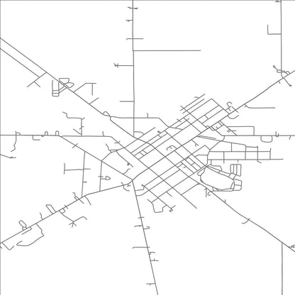 ROAD MAP OF HICKSVILLE, OHIO BY MAPBAKES