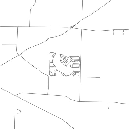 ROAD MAP OF HIDDEN LAKES, OHIO BY MAPBAKES