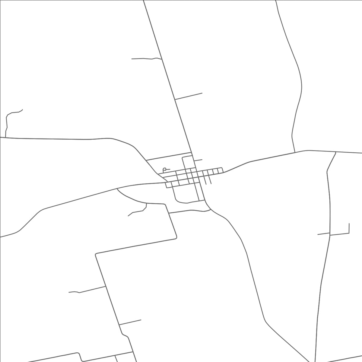 ROAD MAP OF HIGHLAND, OHIO BY MAPBAKES