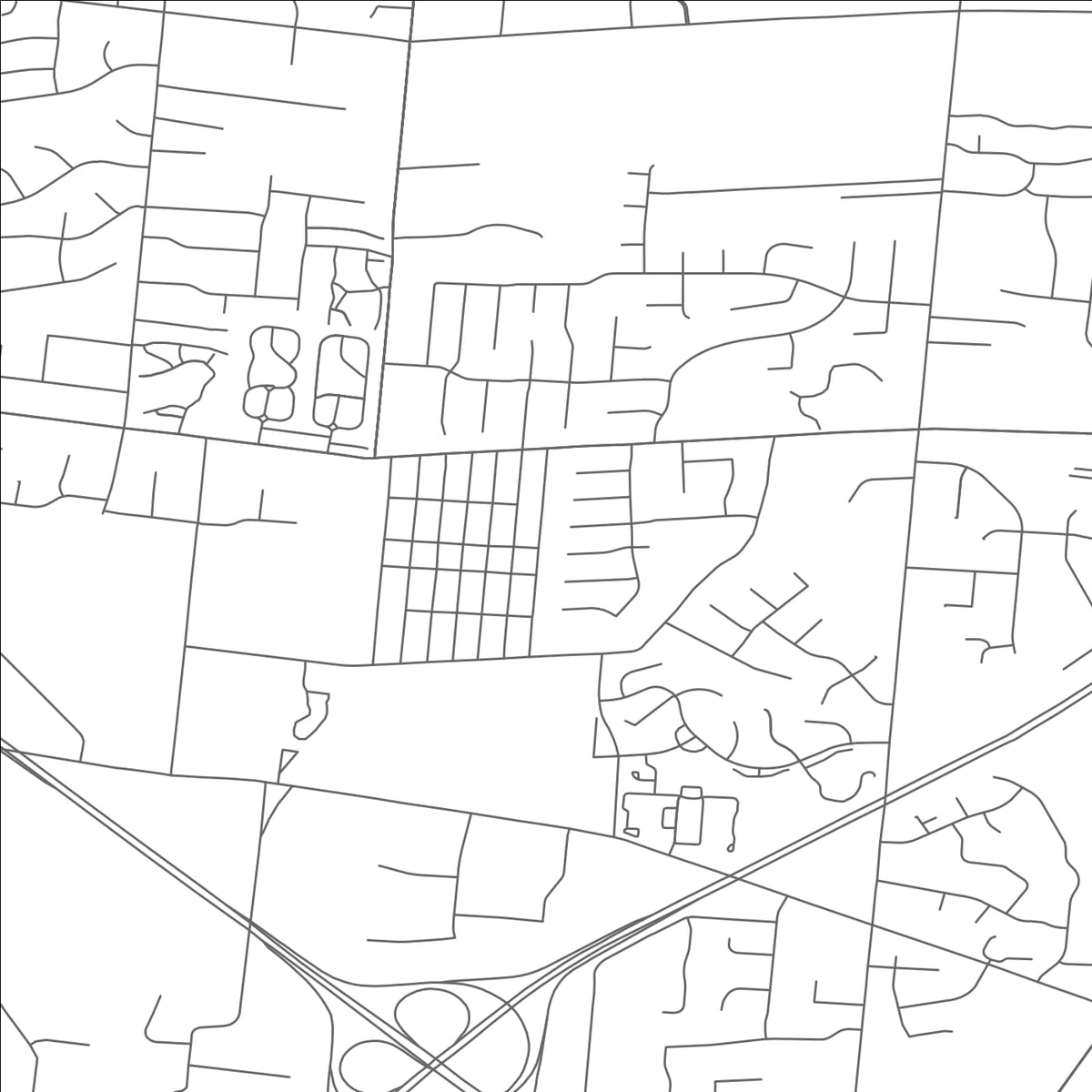 ROAD MAP OF HIGHPOINT, OHIO BY MAPBAKES