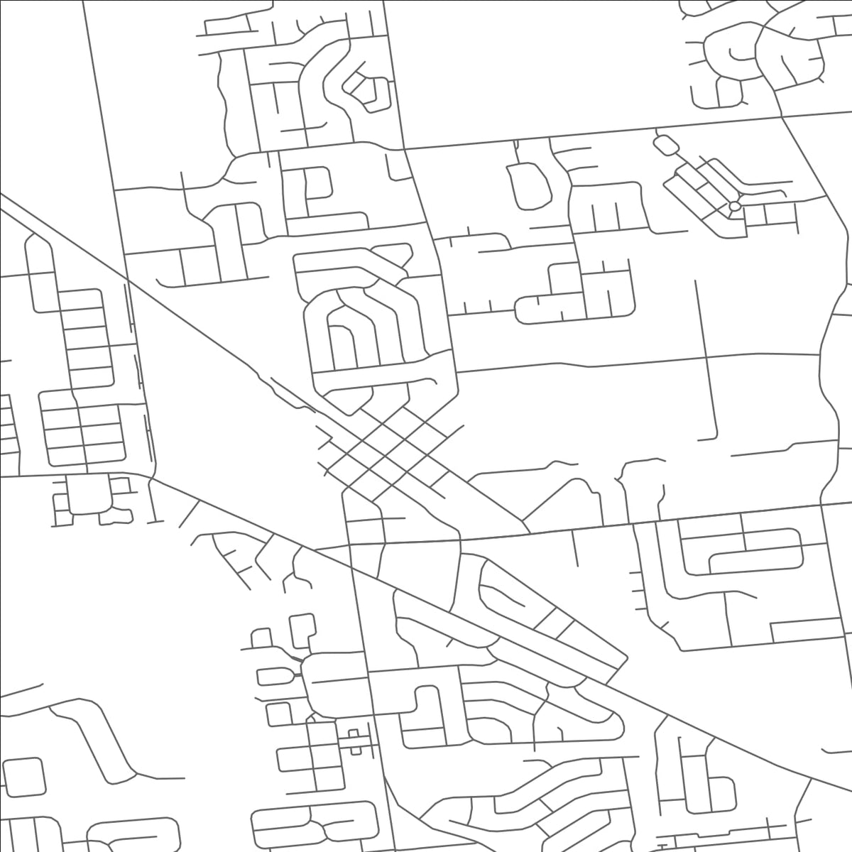 ROAD MAP OF HILLIARD, OHIO BY MAPBAKES