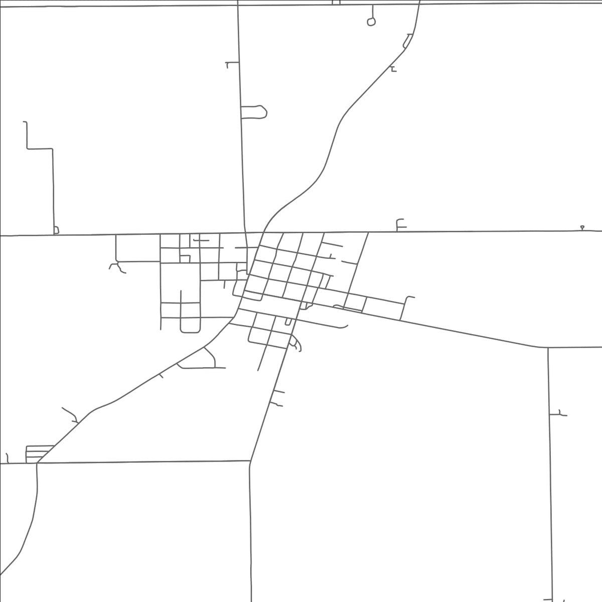 ROAD MAP OF HOLGATE, OHIO BY MAPBAKES