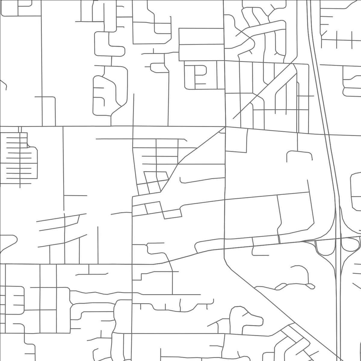 ROAD MAP OF HOLLAND, OHIO BY MAPBAKES