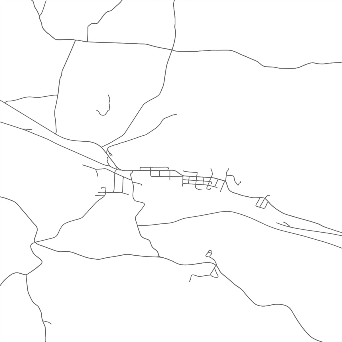 ROAD MAP OF HOLLOWAY, OHIO BY MAPBAKES