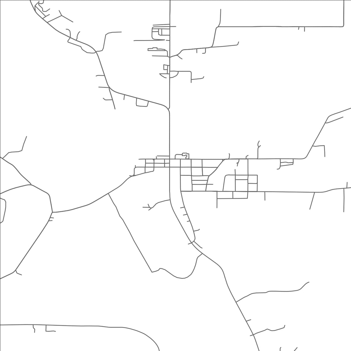 ROAD MAP OF HOLMESVILLE, OHIO BY MAPBAKES
