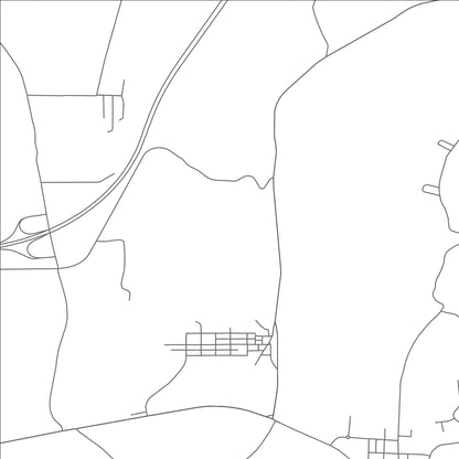ROAD MAP OF HOOVEN, OHIO BY MAPBAKES