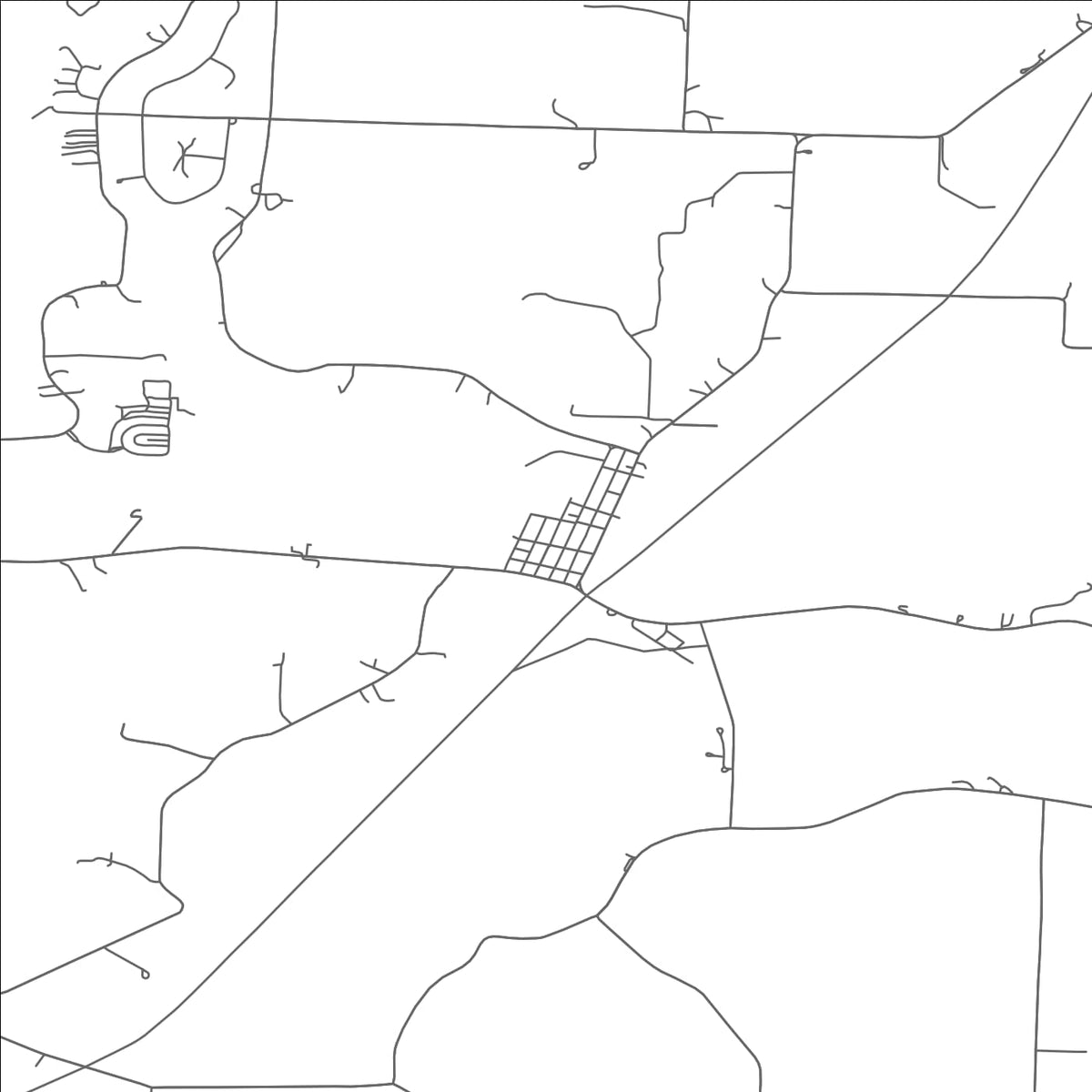 ROAD MAP OF HOWARD, OHIO BY MAPBAKES