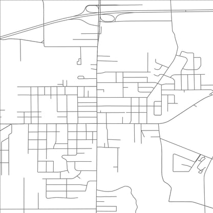 ROAD MAP OF HUBBARD, OHIO BY MAPBAKES