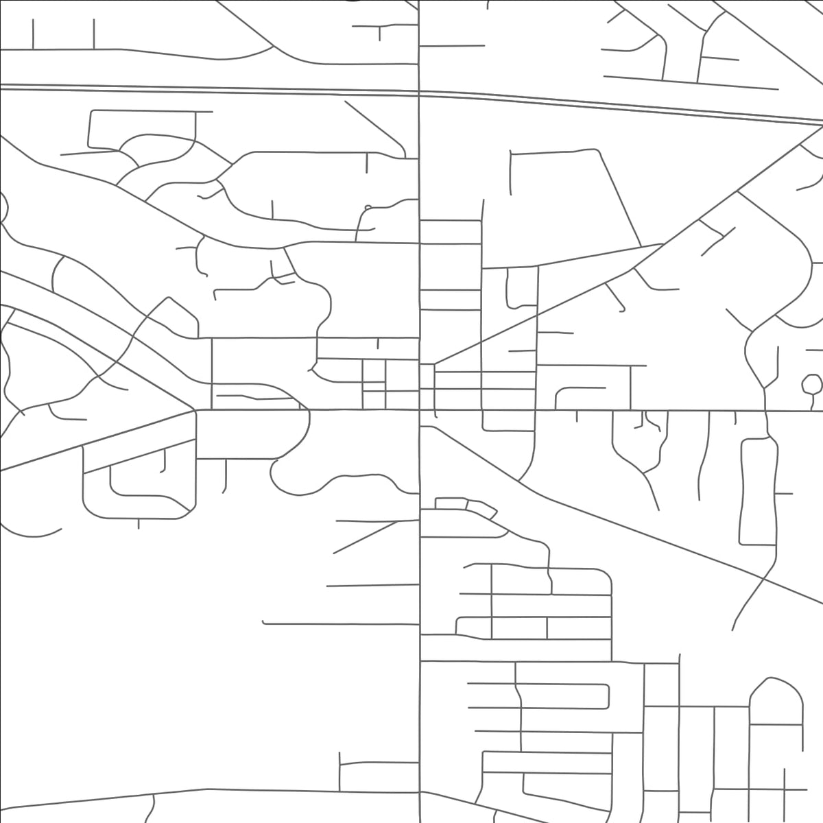 ROAD MAP OF HUDSON, OHIO BY MAPBAKES
