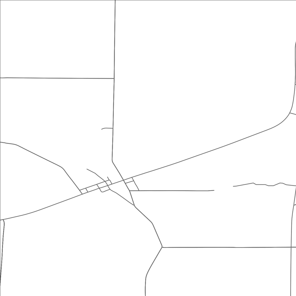 ROAD MAP OF IBERIA, OHIO BY MAPBAKES