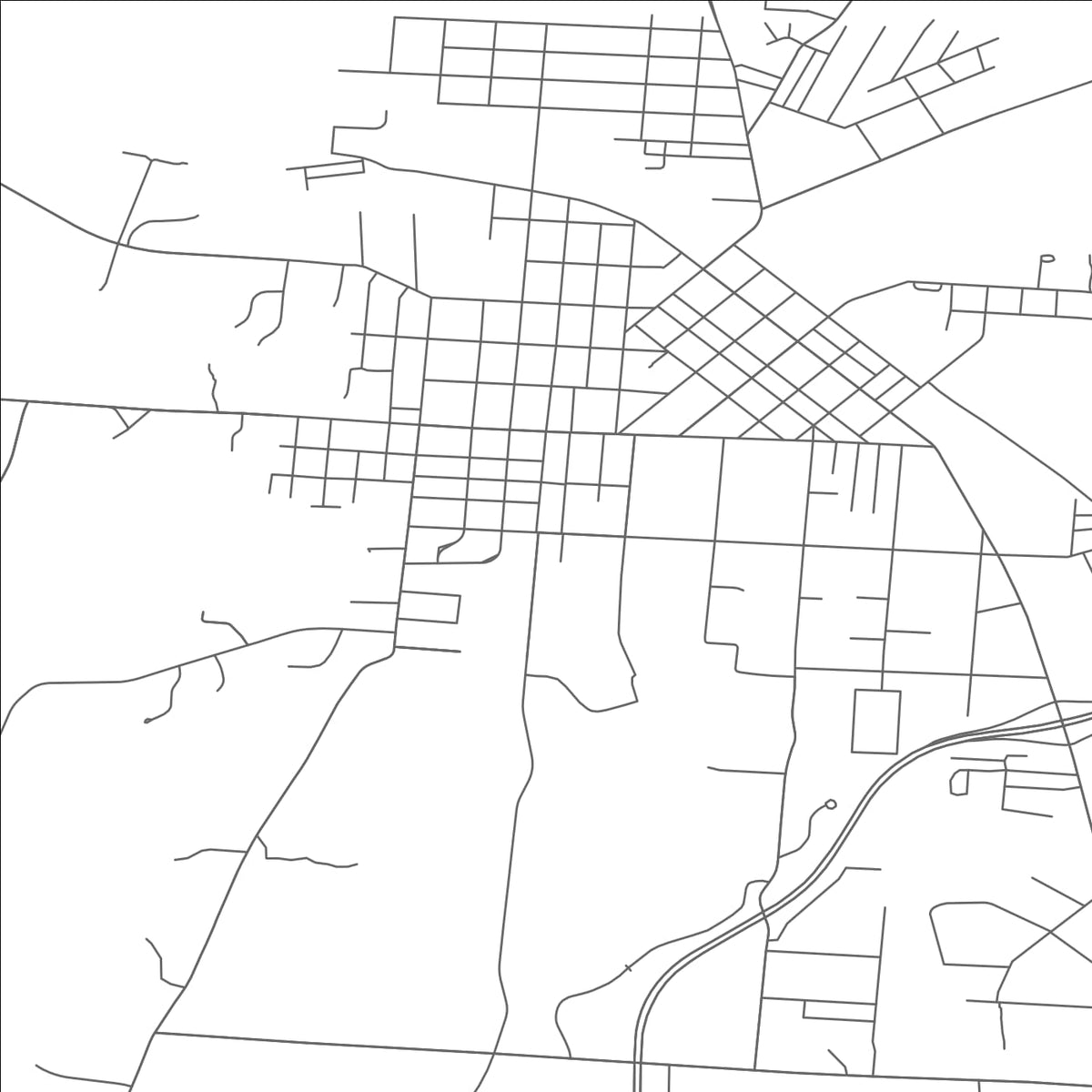 ROAD MAP OF JACKSON, OHIO BY MAPBAKES