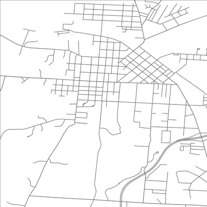 ROAD MAP OF JACKSON, OHIO BY MAPBAKES