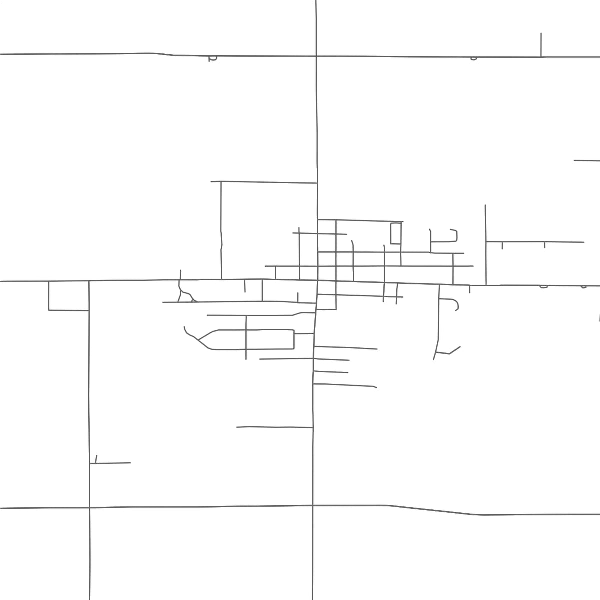 ROAD MAP OF JACKSON CENTER, OHIO BY MAPBAKES
