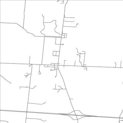 ROAD MAP OF JACKSONTOWN, OHIO BY MAPBAKES