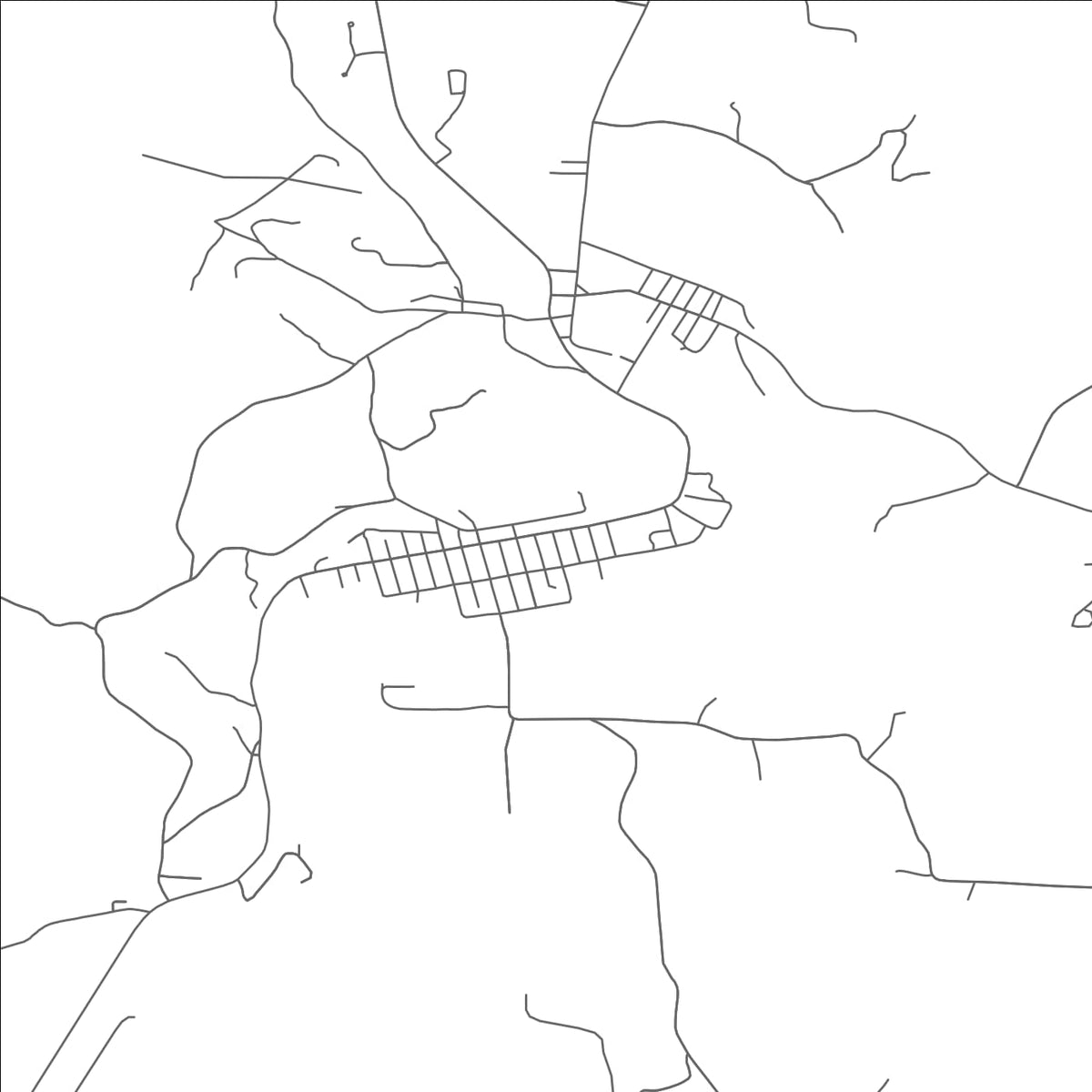 ROAD MAP OF JACKSONVILLE, OHIO BY MAPBAKES