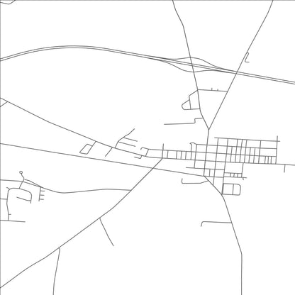 ROAD MAP OF JAMESTOWN, OHIO BY MAPBAKES