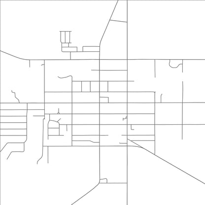 ROAD MAP OF JEFFERSON, OHIO BY MAPBAKES