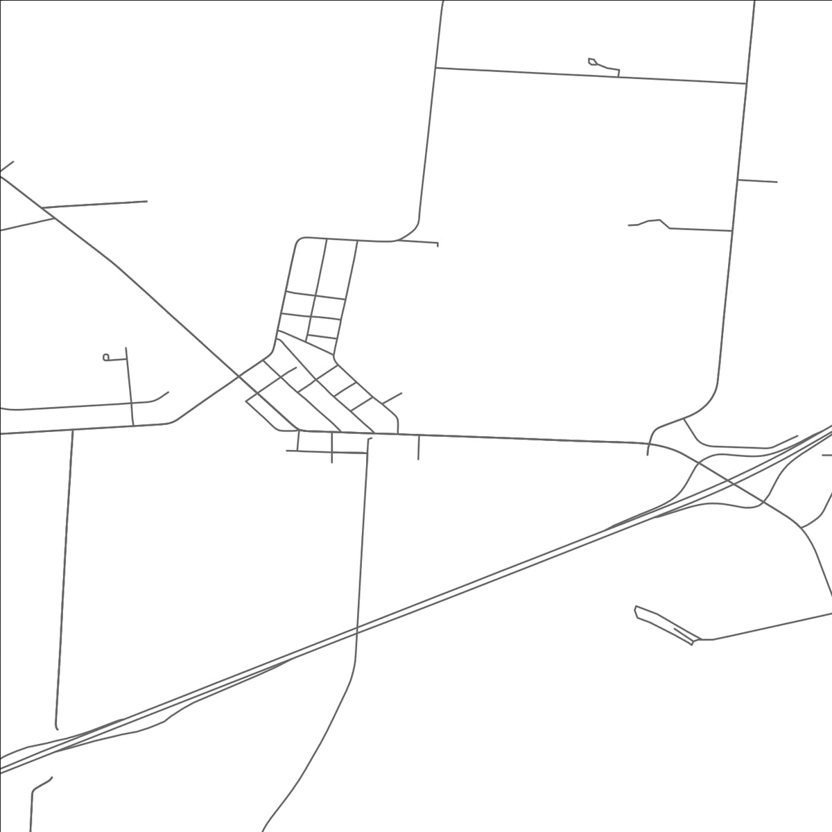 ROAD MAP OF JEFFERSONVILLE, OHIO BY MAPBAKES