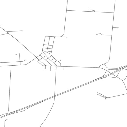 ROAD MAP OF JEFFERSONVILLE, OHIO BY MAPBAKES