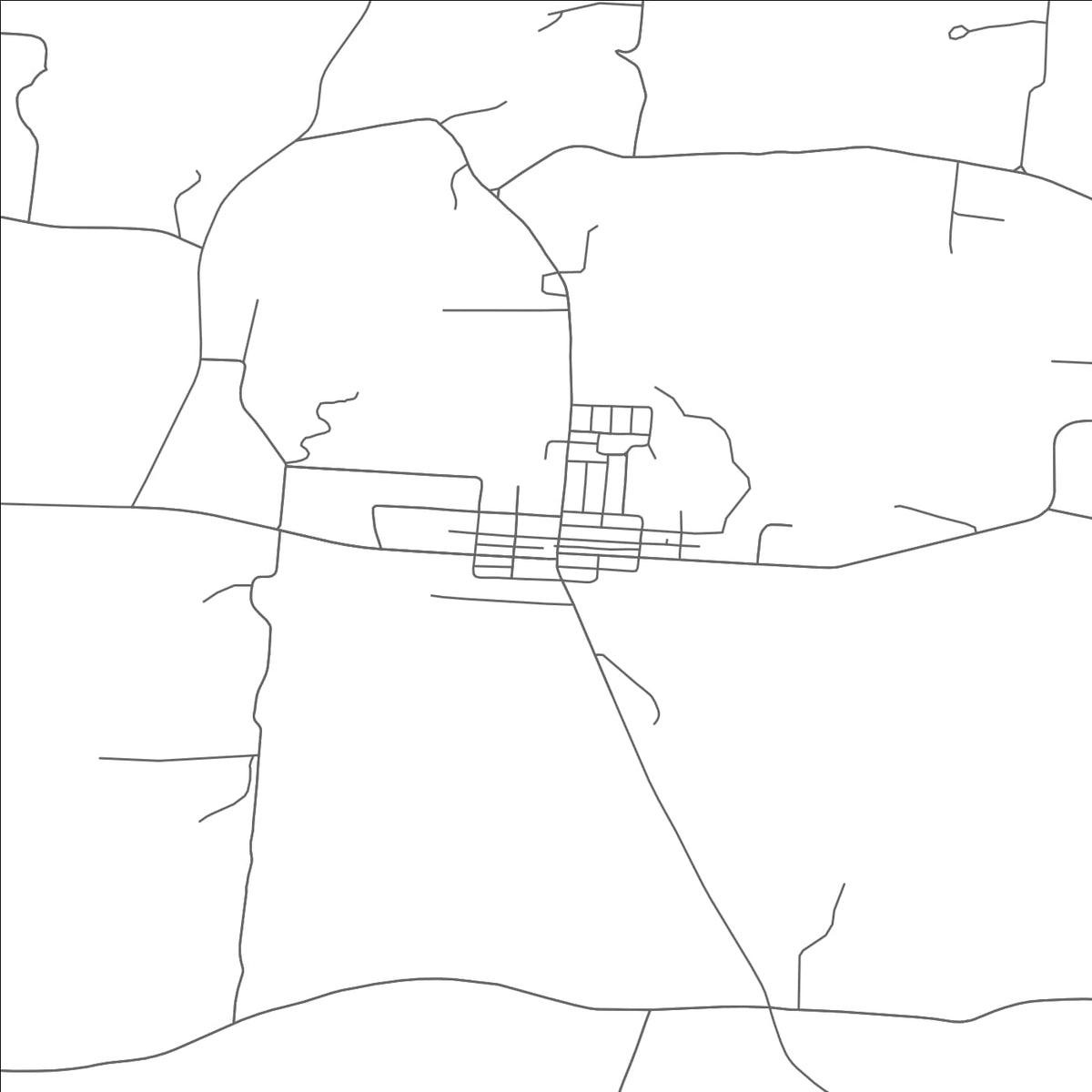 ROAD MAP OF JUNCTION CITY, OHIO BY MAPBAKES