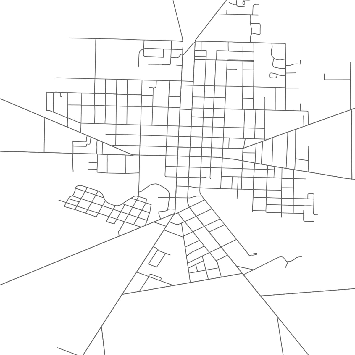 ROAD MAP OF KENTON, OHIO BY MAPBAKES
