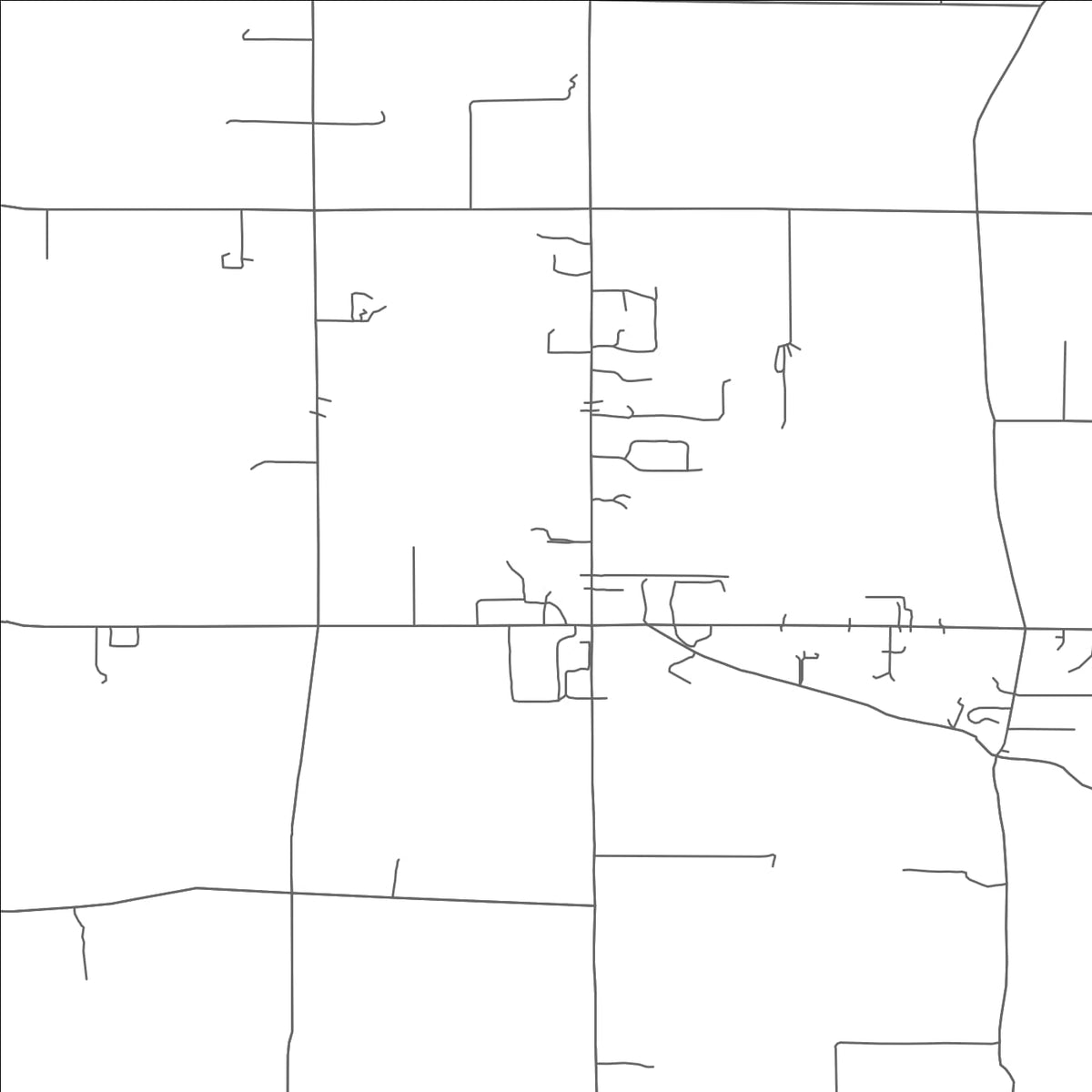 ROAD MAP OF KIDRON, OHIO BY MAPBAKES