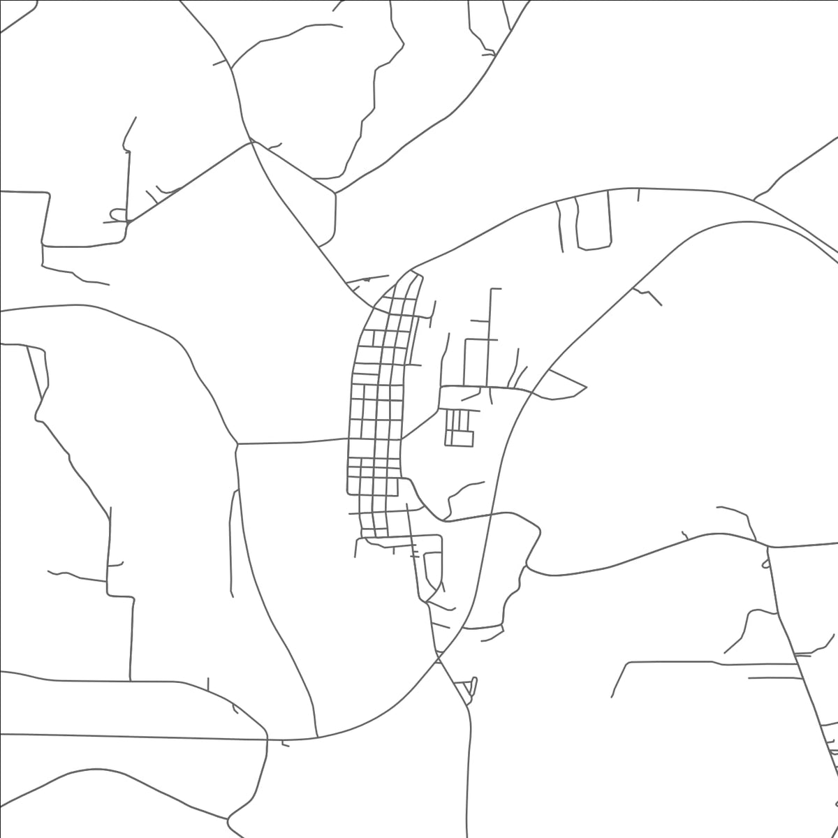 ROAD MAP OF KILLBUCK, OHIO BY MAPBAKES