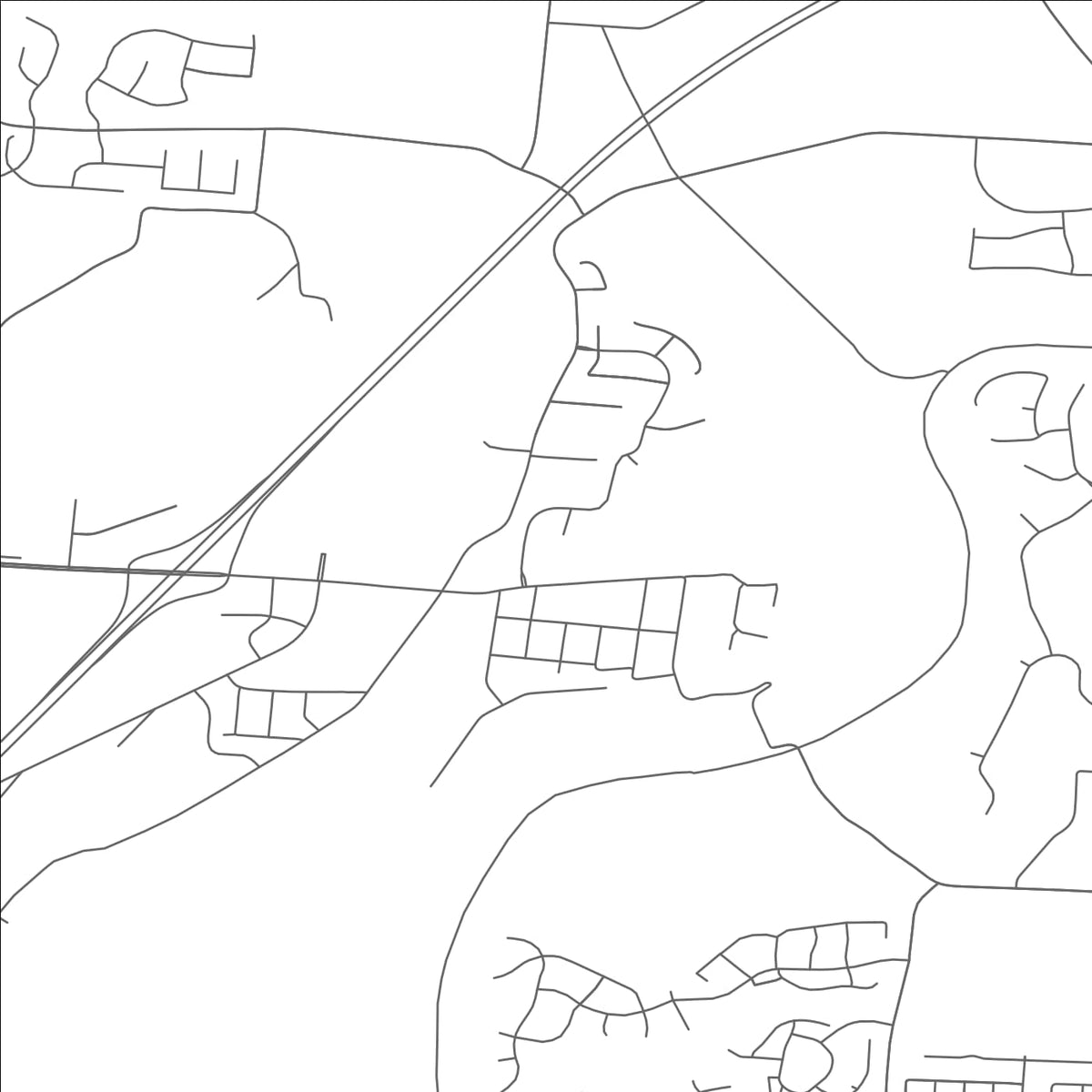 ROAD MAP OF KINGS MILLS, OHIO BY MAPBAKES
