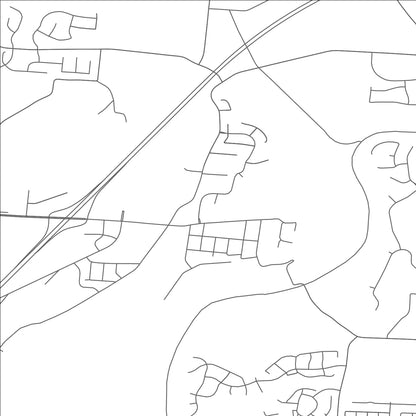 ROAD MAP OF KINGS MILLS, OHIO BY MAPBAKES