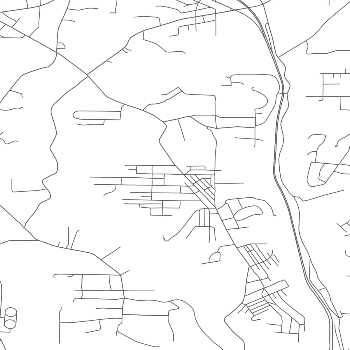 ROAD MAP OF LA CROFT, OHIO BY MAPBAKES