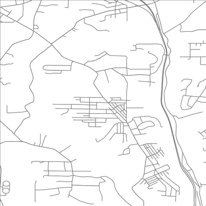 ROAD MAP OF LA CROFT, OHIO BY MAPBAKES