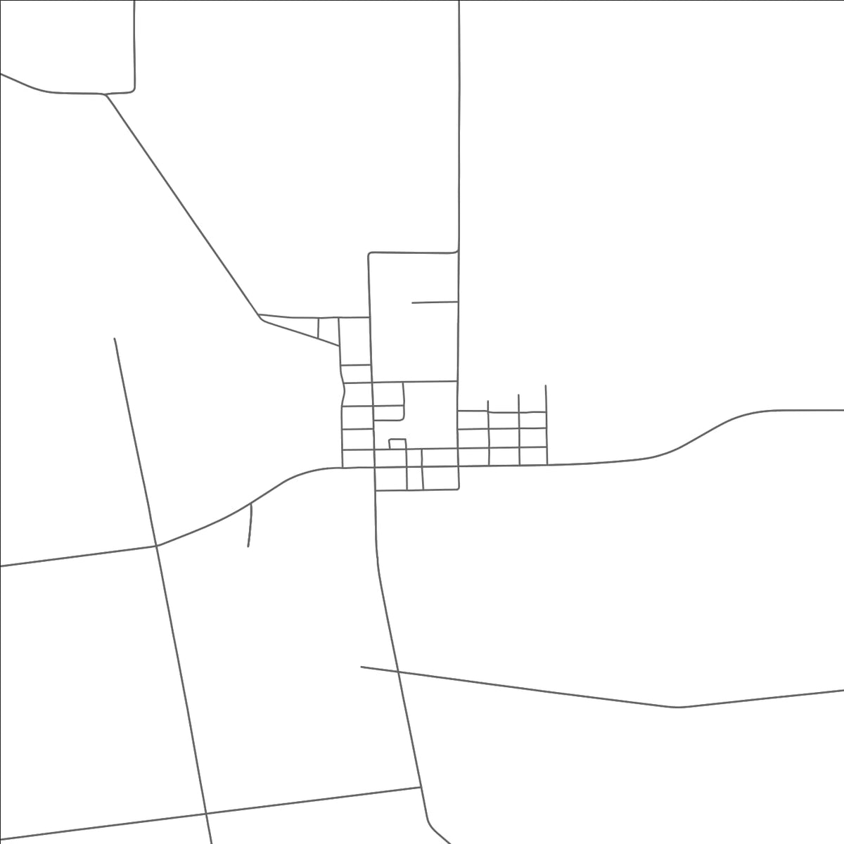ROAD MAP OF LA RUE, OHIO BY MAPBAKES