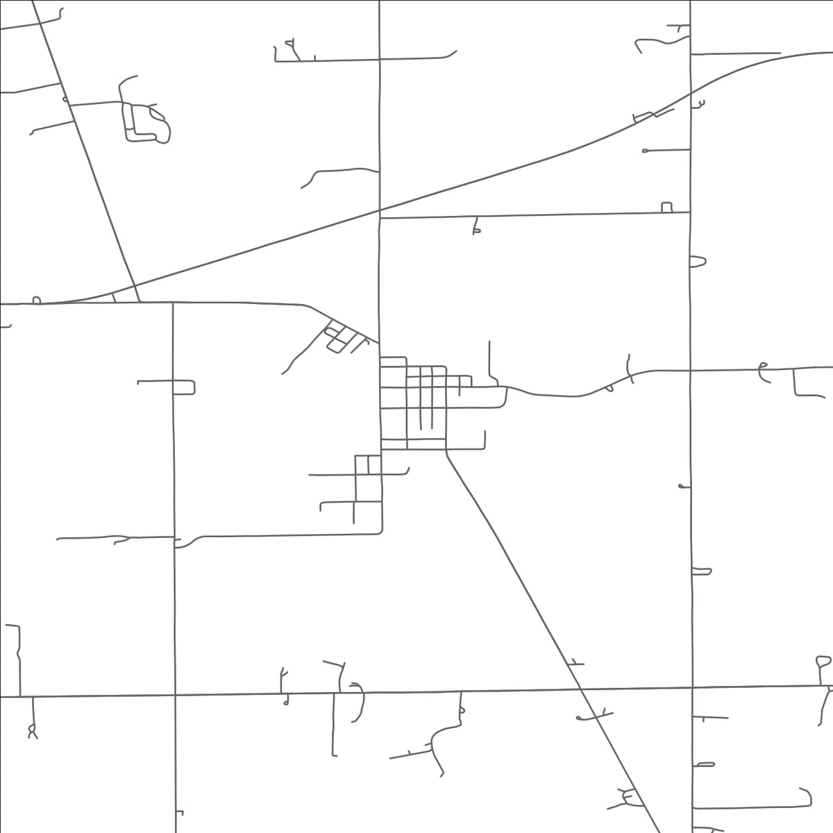 ROAD MAP OF LAFAYETTE, OHIO BY MAPBAKES