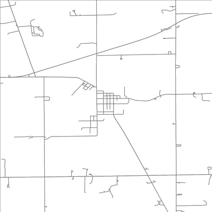 ROAD MAP OF LAFAYETTE, OHIO BY MAPBAKES