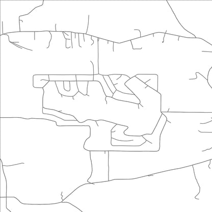 ROAD MAP OF LAKE TOMAHAWK, OHIO BY MAPBAKES