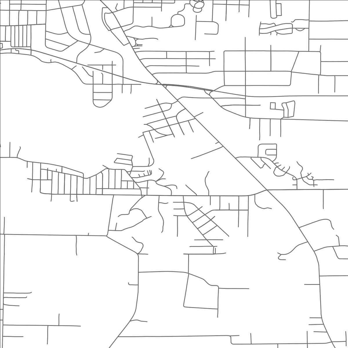 ROAD MAP OF LAKEMORE, OHIO BY MAPBAKES