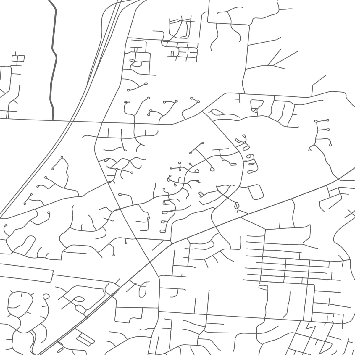 ROAD MAP OF LANDEN, OHIO BY MAPBAKES