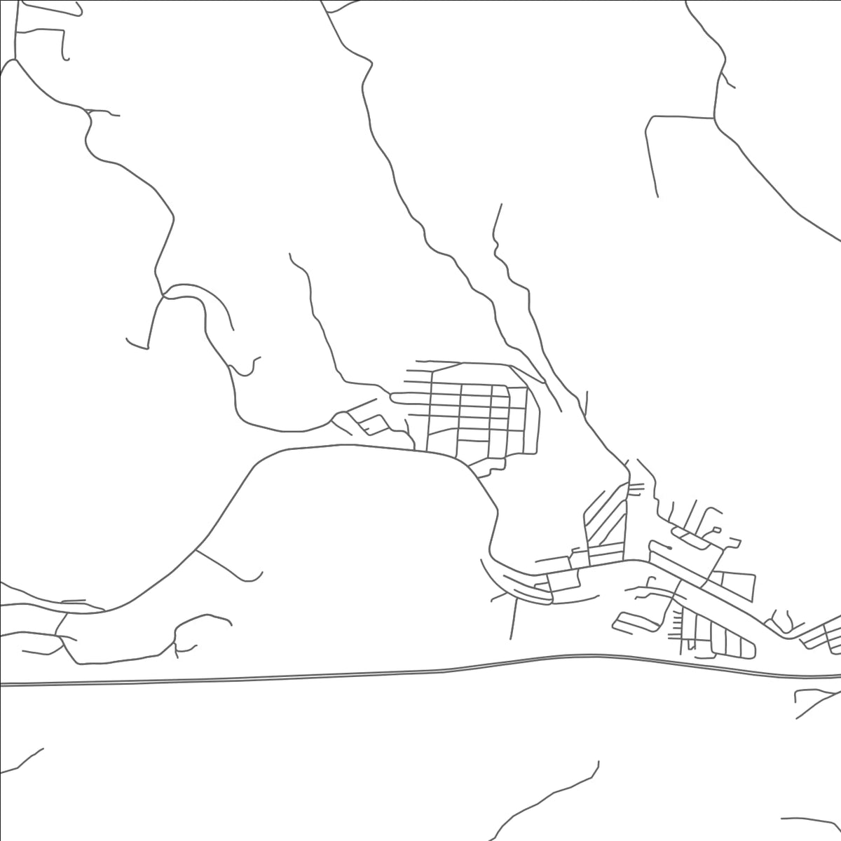 ROAD MAP OF LANSING, OHIO BY MAPBAKES