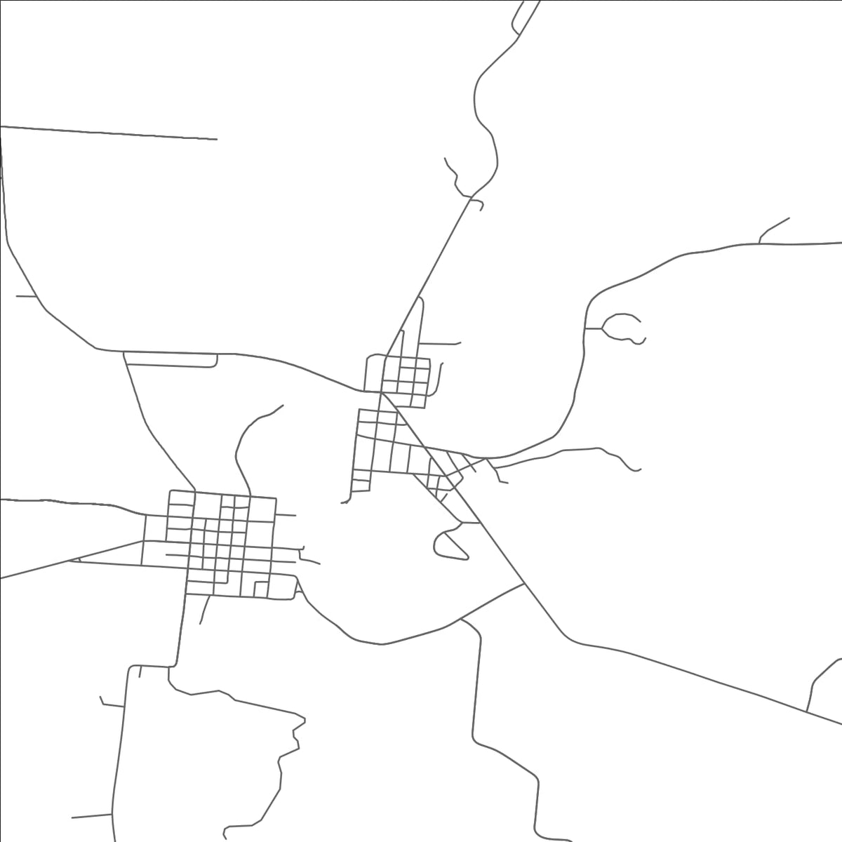 ROAD MAP OF LAURELVILLE, OHIO BY MAPBAKES