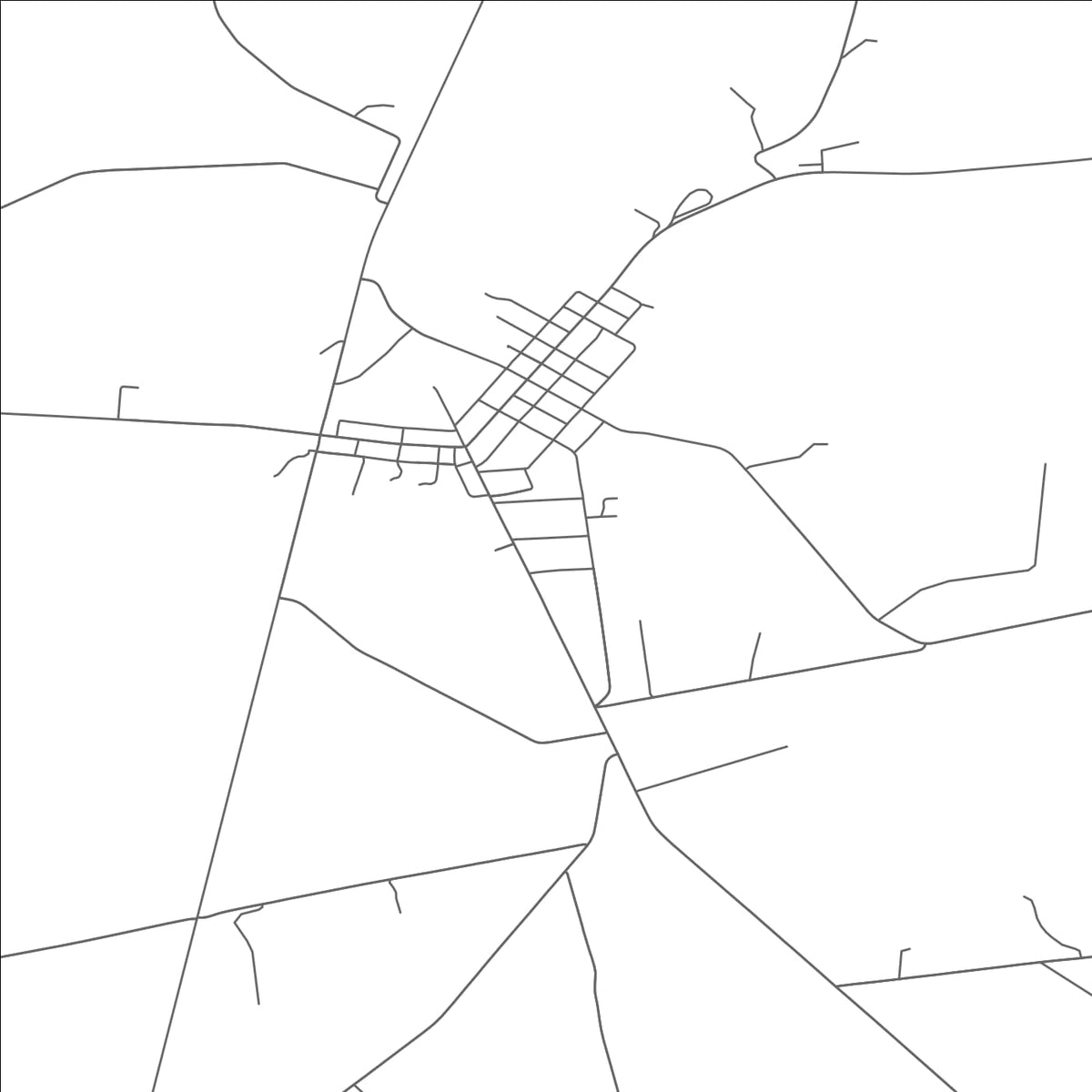 ROAD MAP OF LEESBURG, OHIO BY MAPBAKES