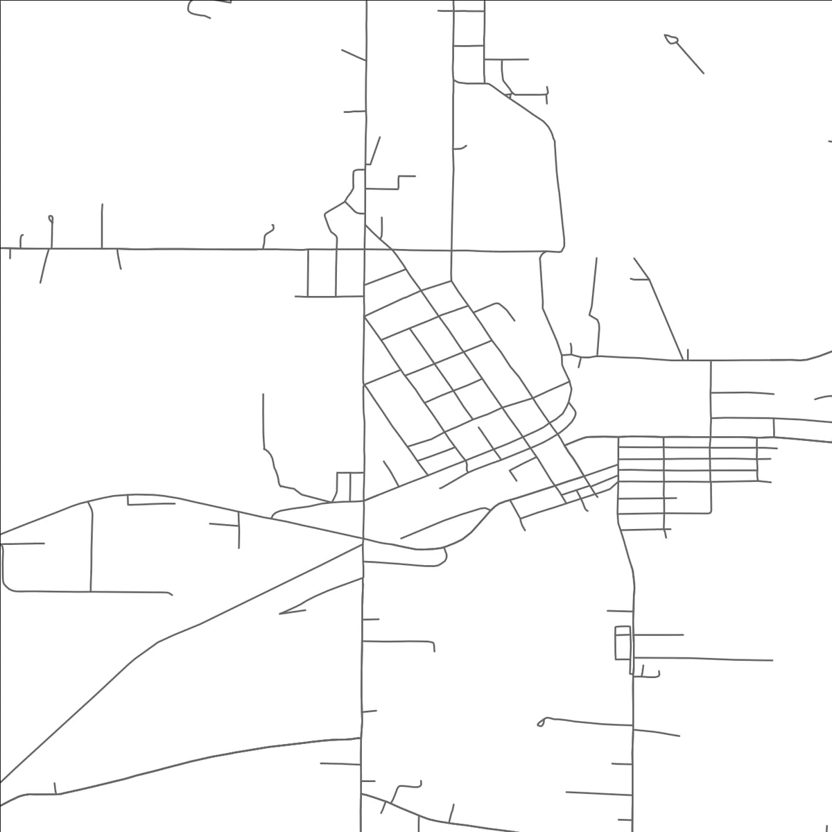 ROAD MAP OF LEETONIA, OHIO BY MAPBAKES