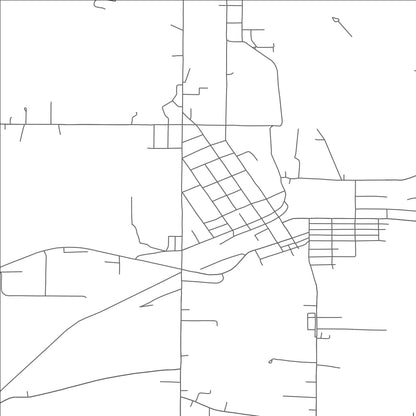 ROAD MAP OF LEETONIA, OHIO BY MAPBAKES