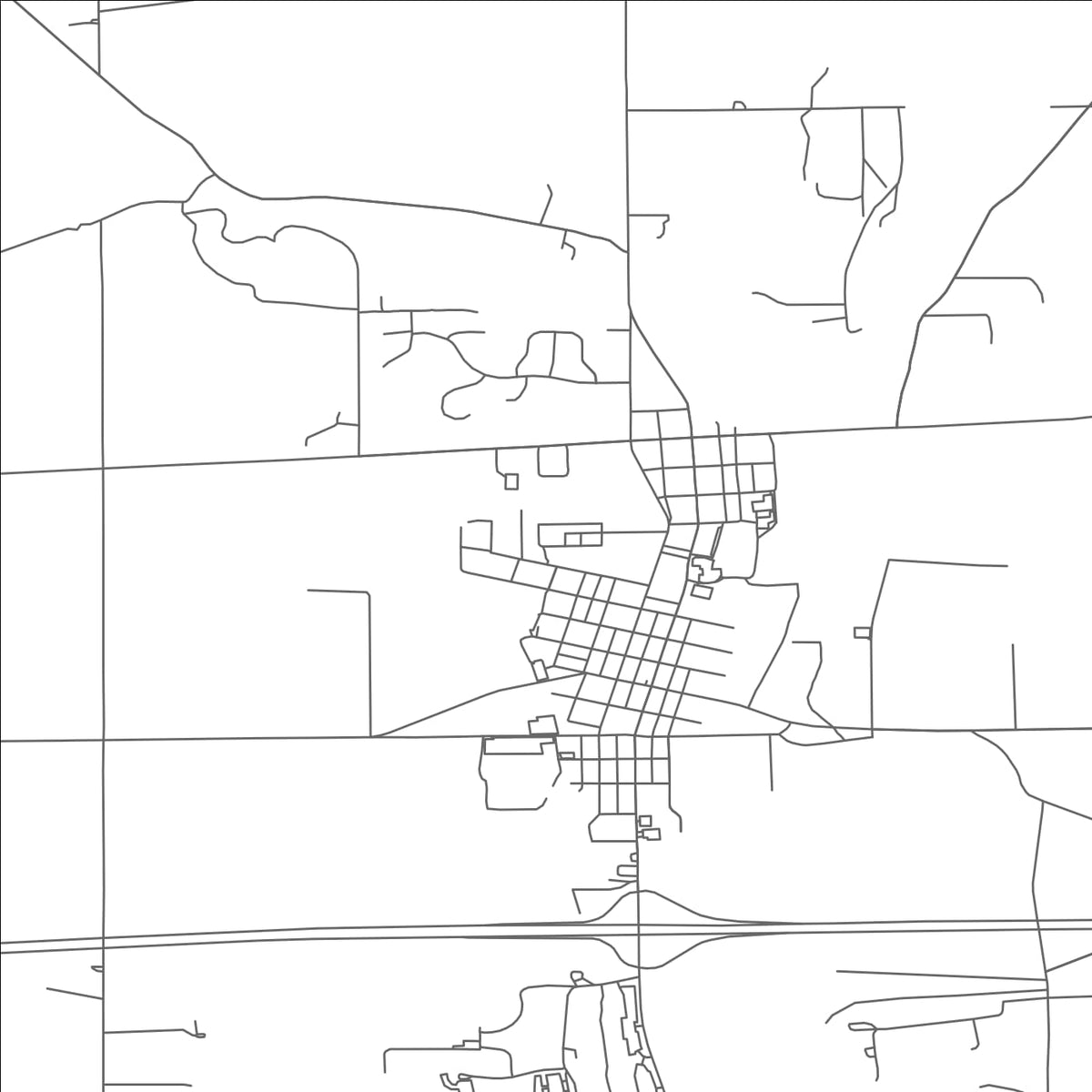 ROAD MAP OF LEWISBURG, OHIO BY MAPBAKES