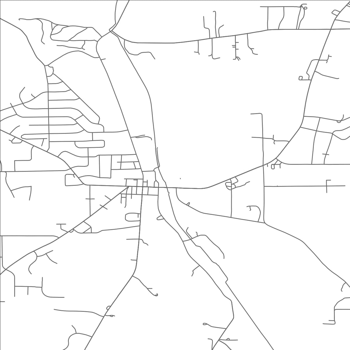 ROAD MAP OF LEXINGTON, OHIO BY MAPBAKES