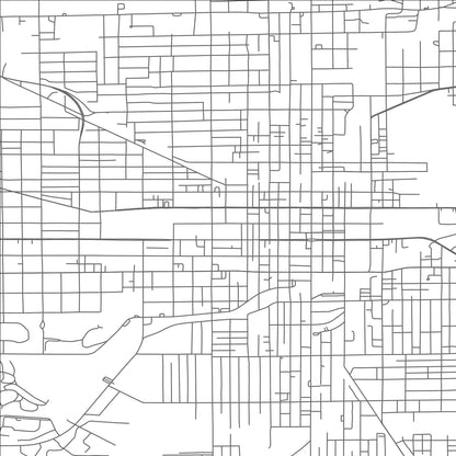 ROAD MAP OF LIMA, OHIO BY MAPBAKES
