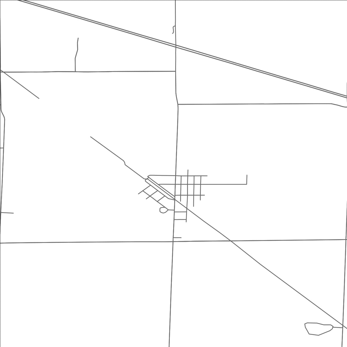 ROAD MAP OF LINDSEY, OHIO BY MAPBAKES